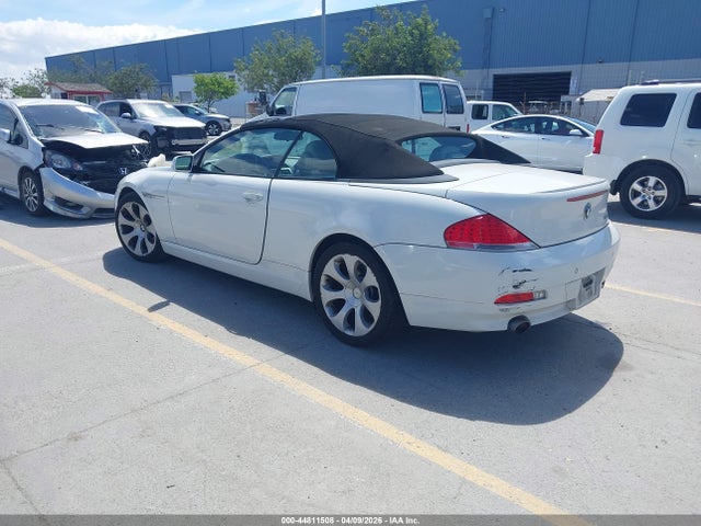 2006 Bmw 650i მანქანა იყიდება აუქციონზე, vin: WBAEK13416CN78861, აუქციონის ნომერი: 44811508