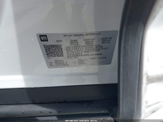 2025 Buick Enclave Preferred Fwd მანქანა იყიდება აუქციონზე, vin: 5GAERARS9SJ219656, აუქციონის ნომერი: 44811519