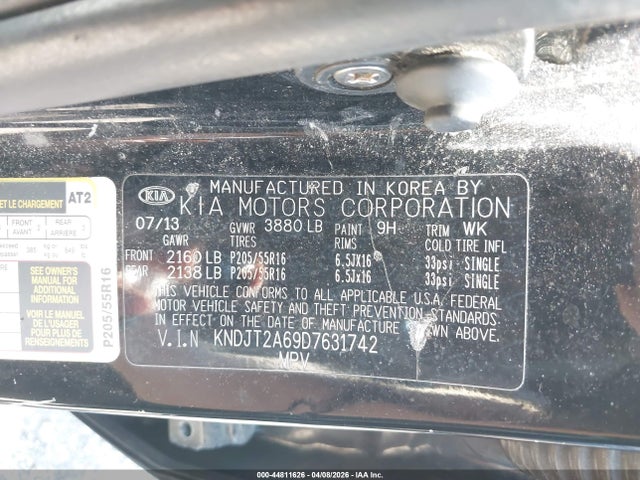 Aukcja sprzedaży 2013 Kia Soul +, vin: KNDJT2A69D7631742, numer aukcji: 44811626