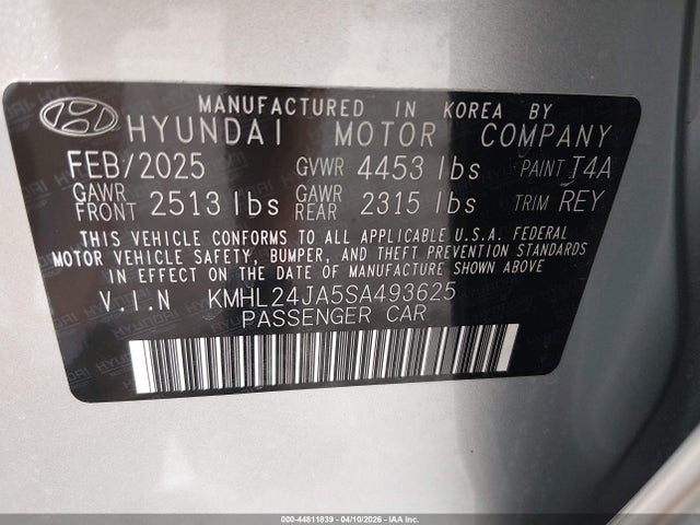 KMHL24JA5SA493625 Hyundai SONATA SE