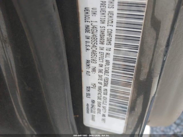 Продаж на аукціоні авто 2004 Jeep Grand Cherokee Laredo, vin: 1J4GW48S54C405103, номер лоту: 44811863