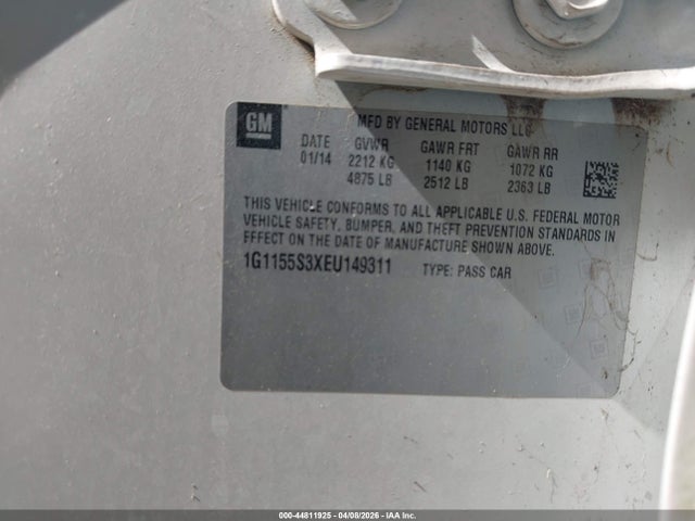 Chevrolet IMPALA 2LZ 2014 1G1155S3XEU149311 Image 9