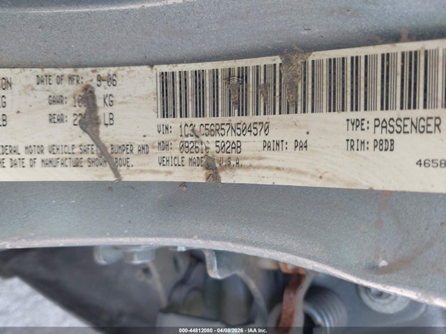 Aukcja sprzedaży 2007 Chrysler Sebring Touring, vin: 1C3LC56R57N504570, numer aukcji: 44812080