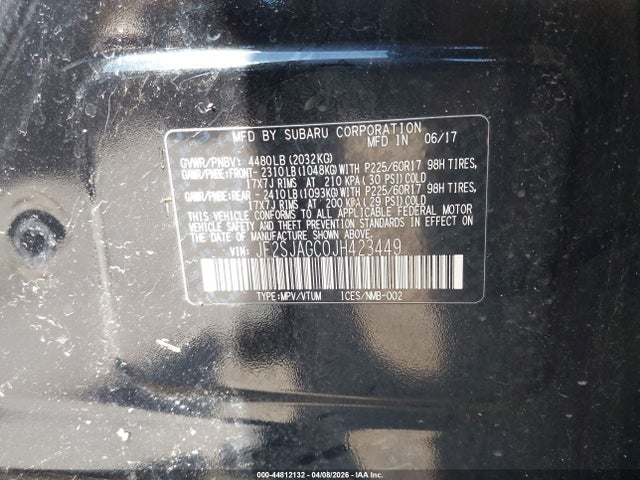 Aukcja sprzedaży 2018 Subaru Forester 2.5i Premium, vin: JF2SJAGC0JH423449, numer aukcji: 44812132