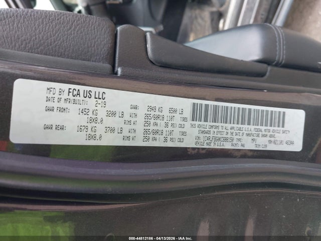 Продажа на аукционе авто 2019 Jeep Grand Cherokee Limited 4x4, vin: 1C4RJFBG0KC688150, номер лота: 44812186