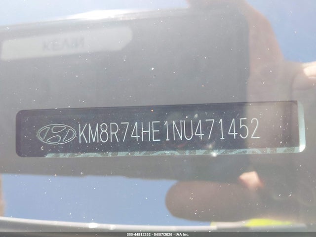 Продажа на аукционе авто 2022 Hyundai Palisade Calligraphy, vin: KM8R74HE1NU471452, номер лота: 44812252