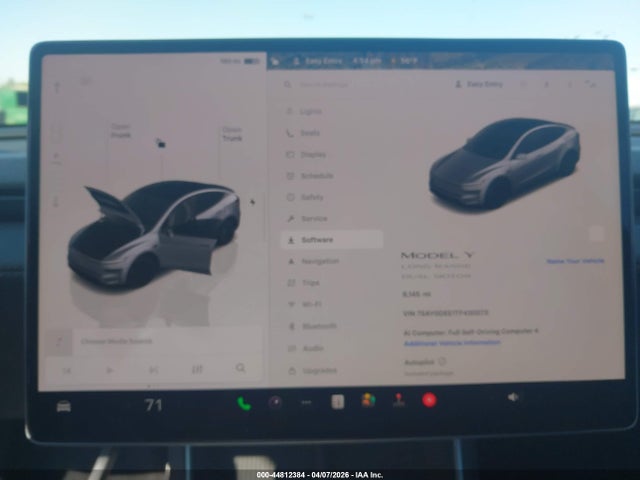 44812384 :رقم المزاد ، 7SAYGDEE1TF430073 vin ، 2026 Tesla Model Y All-wheel Drive/long Range Launch Series/premium All-wheel Drive مزاد بيع