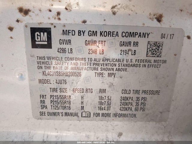 2017 BUICK ENCORE KL4CJ1SB5HB200526 Photo 8