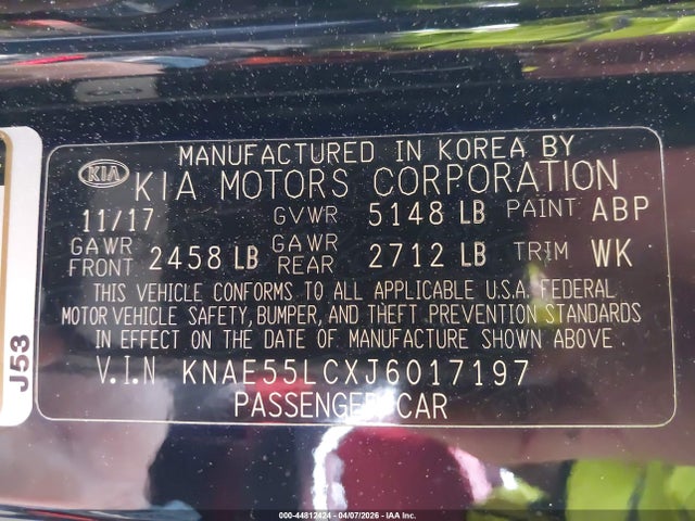 Aukcja sprzedaży 2018 Kia Stinger Gt2, vin: KNAE55LCXJ6017197, numer aukcji: 44812424