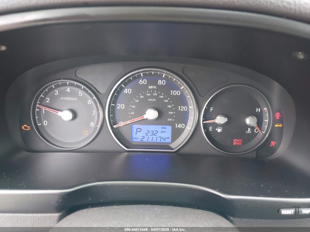 44812449 :رقم المزاد ، 5XYZGDAB8BG028393 vin ، 2011 Hyundai Santa Fe Gls مزاد بيع