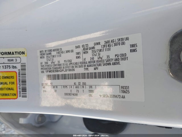 2023 FORD BRONCO 1FMDE5BH2PLB19935 Photo 8