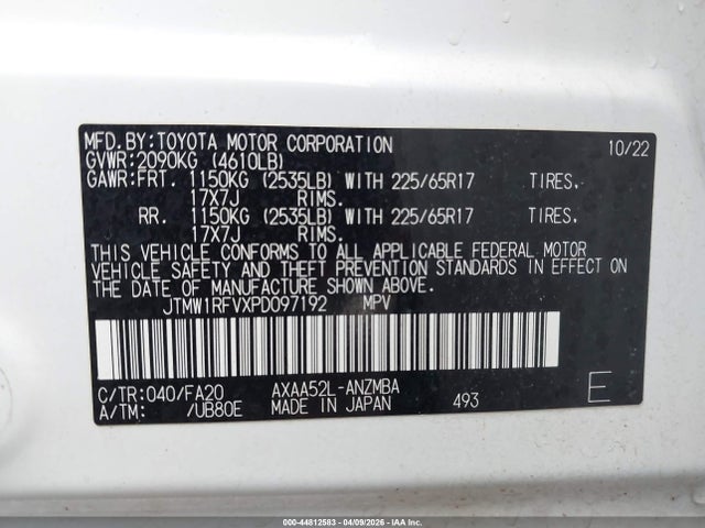 Toyota Rav4 Xle 2023 JTMW1RFVXPD097192 Image 9