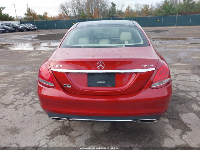 44812622 :رقم المزاد ، 55SWF4KB2HU218998 vin ، 2017 Mercedes-benz C 300 4matic مزاد بيع