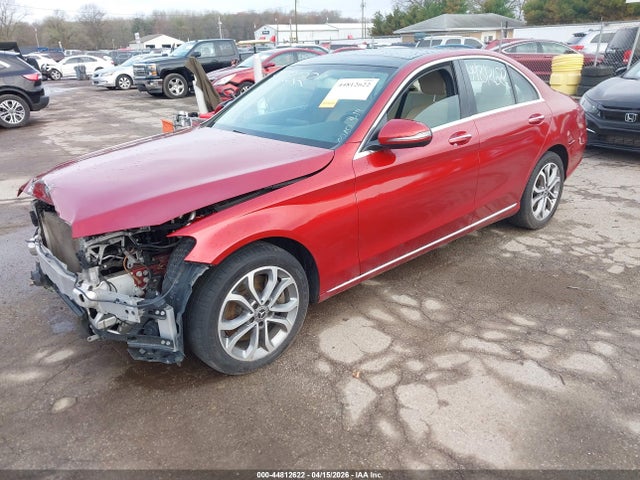 44812622 :رقم المزاد ، 55SWF4KB2HU218998 vin ، 2017 Mercedes-benz C 300 4matic مزاد بيع