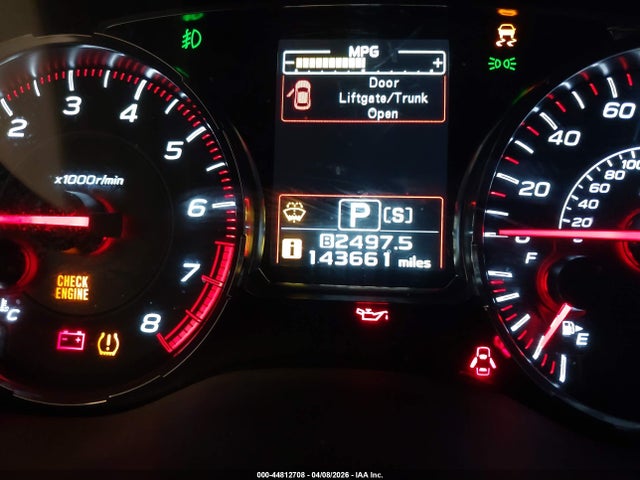 Aukcja sprzedaży 2018 Subaru Wrx Premium, vin: JF1VA1C60J8824856, numer aukcji: 44812708