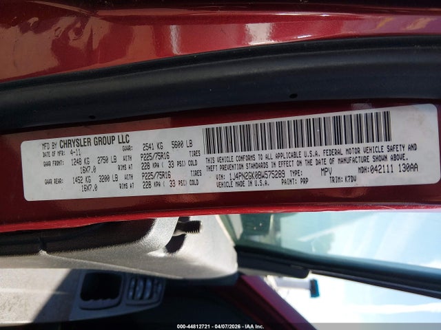 2011 Jeep Liberty Sport მანქანა იყიდება აუქციონზე, vin: 1J4PN2GK0BW575289, აუქციონის ნომერი: 44812721