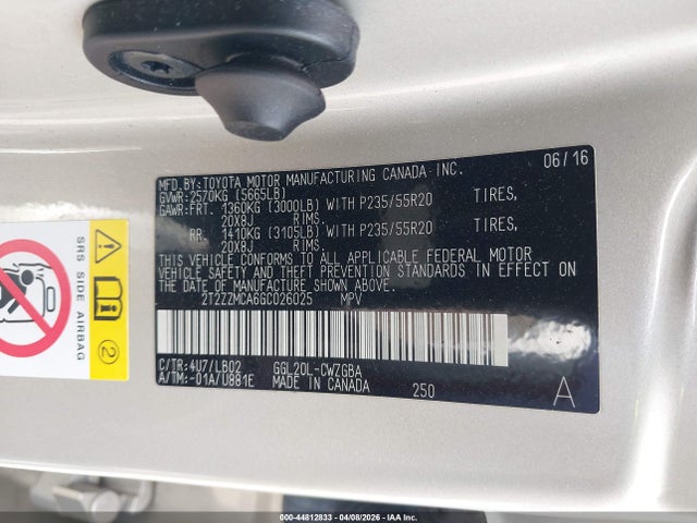 Продаж на аукціоні авто 2016 Lexus Rx 350, vin: 2T2ZZMCA6GC026025, номер лоту: 44812833