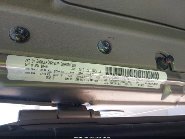 2005 JEEP WRANGLER 1J4FA49S95P318257 Photo 8