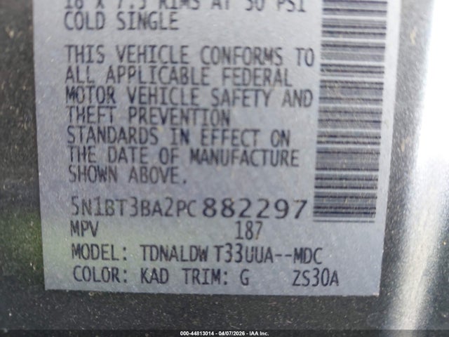 Aukcja sprzedaży 2023 Nissan Rogue Sv Fwd, vin: 5N1BT3BA2PC882297, numer aukcji: 44813014