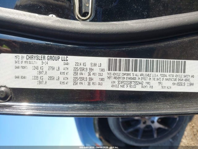 Продажа на аукционе авто 2015 Dodge Journey R/t, vin: 3C4PDCEG9FT552442, номер лота: 44813035