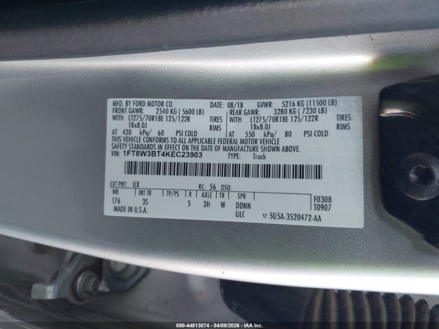 Ford F-350 Xlt 2019 1FT8W3BT4KEC23903 Image 8