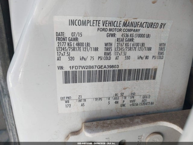 Ford F-250 Xl 2016 1FD7W2B67GEA39803 Image 9