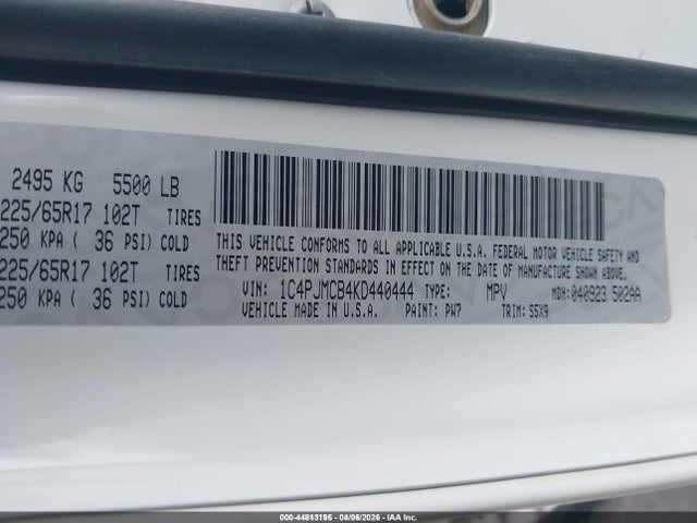 2019 JEEP CHEROKEE 1C4PJMCB4KD440444 Photo 8