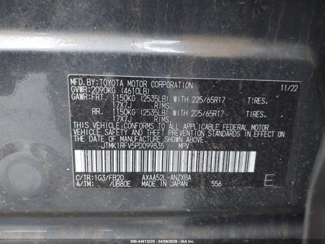 Toyota RAV4 LE 2023 JTMK1RFV5PD099835 Image 9