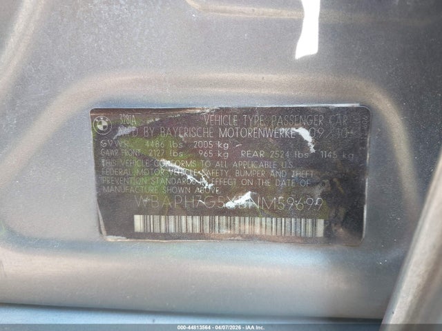 2011 BMW 328I WBAPH7G5XBNM59699 Photo 8