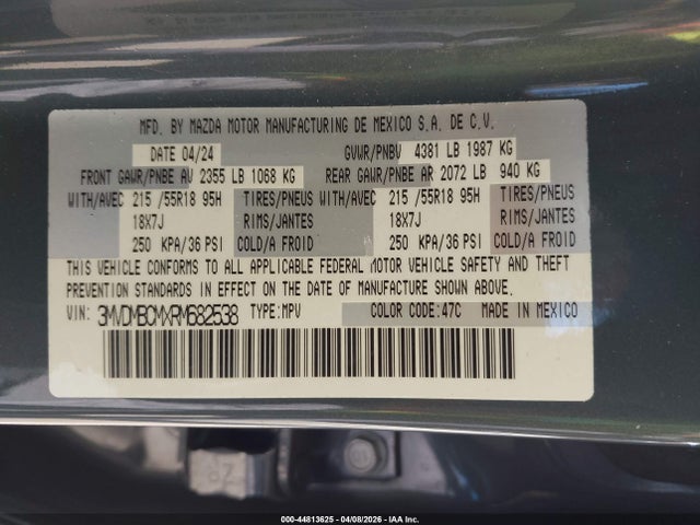 Продажа на аукционе авто 2024 Mazda Cx-30 2.5 S Carbon Edition, vin: 3MVDMBCMXRM682538, номер лота: 44813625