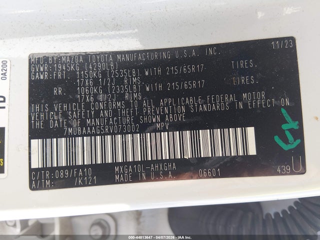 Toyota Corolla Cross Le 2024 7MUBAAAG5RV073002 Image 9