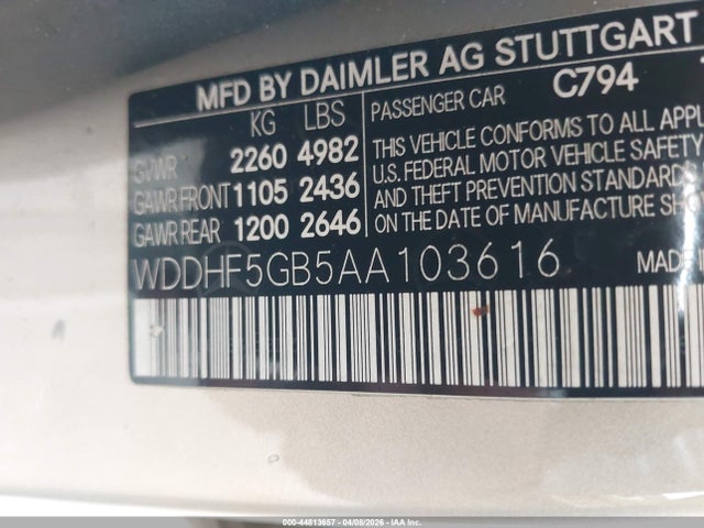 2010 MERCEDES-BENZ E 350 WDDHF5GB5AA103616 Photo 8