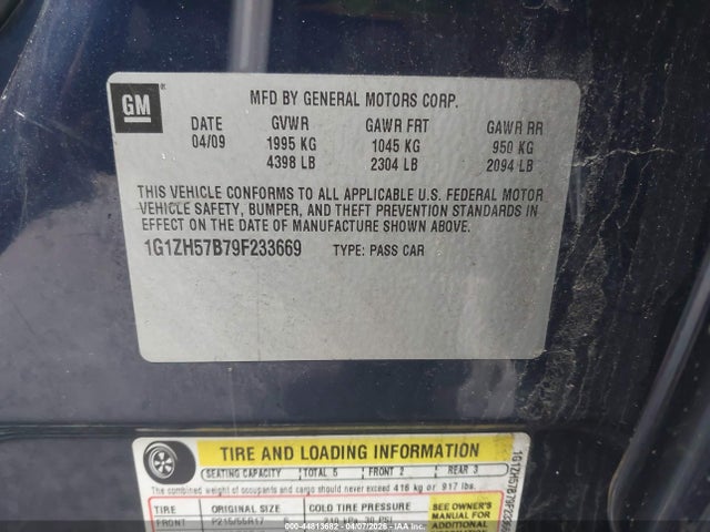 2009 CHEVROLET MALIBU 1G1ZH57B79F233669 Photo 8