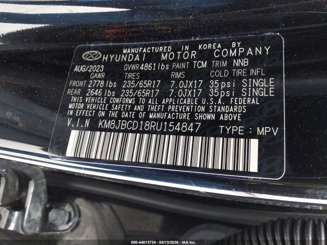 Hyundai Tucson Hybrid Blue 2024 KM8JBCD18RU154847 Image 9