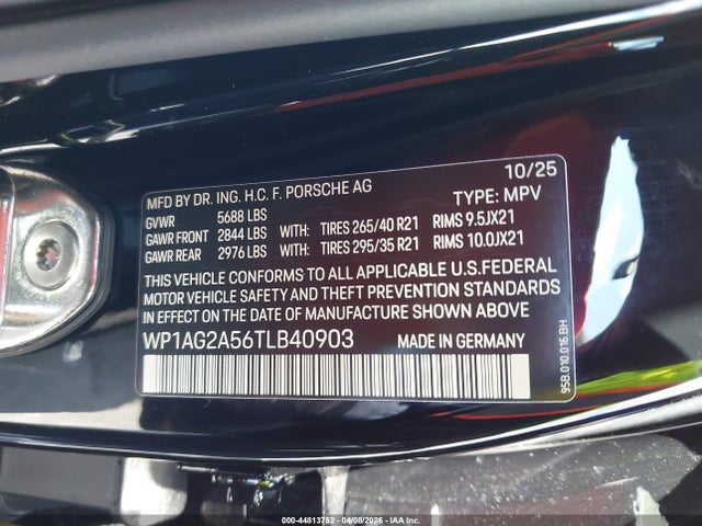 WP1AG2A56TLB40903 Porsche MACAN S