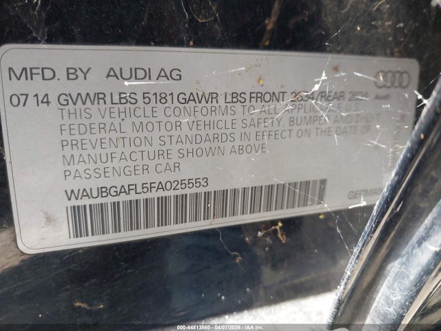 2015 AUDI S4 WAUBGAFL5FA025553 Photo 8