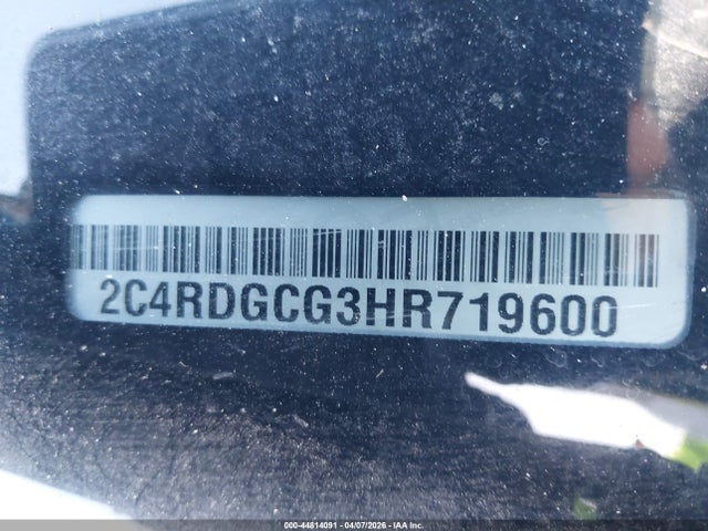2017 Dodge Grand Caravan Sxt მანქანა იყიდება აუქციონზე, vin: 2C4RDGCG3HR719600, აუქციონის ნომერი: 44814091