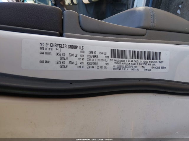 2011 JEEP GRAND CHEROKEE 1J4RS4GG1BC716123 Photo 8