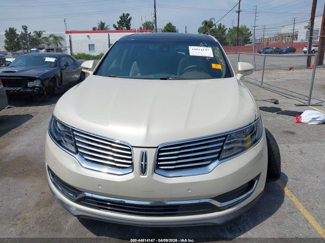 44814147 :رقم المزاد ، 2LMTJ6LP3GBL45456 vin ، 2016 Lincoln Mkx Reserve مزاد بيع