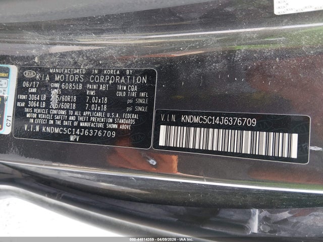 2018 KIA SEDONA KNDMC5C14J6376709 Photo 8