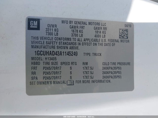 2010 CHEVROLET EXPRESS 1500 1GCUHAD43A1145249 Photo 8