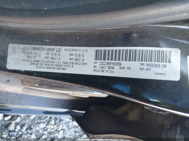Продажа на аукционе авто 2015 Chrysler 200 Limited, vin: 1C3CCCAB5FN553958, номер лота: 44814484