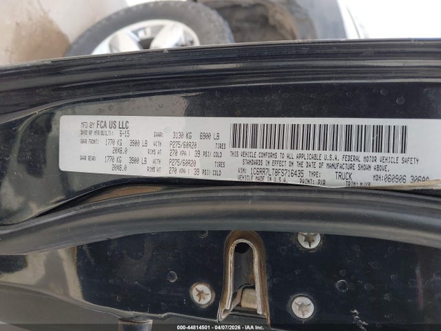 44814501 :رقم المزاد ، 1C6RR7LT8FS716435 vin ، 2015 Ram 1500 Lone Star مزاد بيع