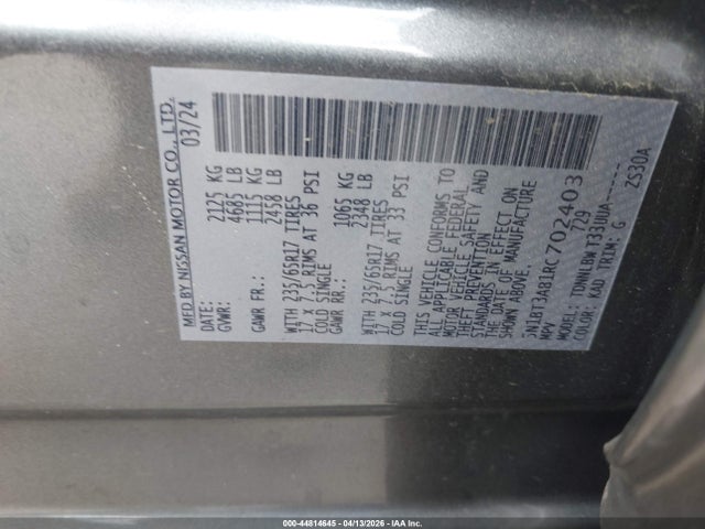 Nissan Rogue S Intelligent Awd 2024 5N1BT3AB1RC702403 Image 9