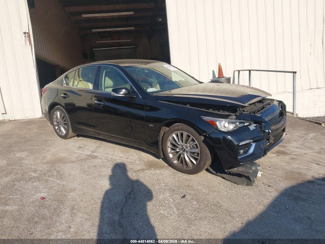 44814862 :رقم المزاد ، JN1EV7AR5JM433386 vin ، 2018 Infiniti Q50 3.0t Luxe مزاد بيع
