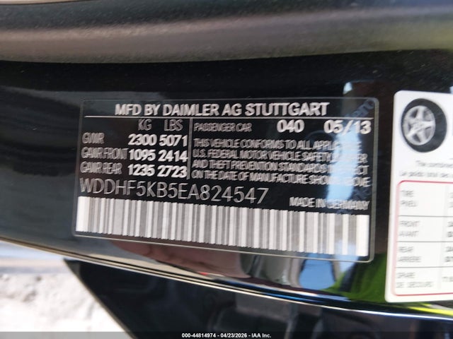 Продаж на аукціоні авто 2014 Mercedes-benz E 350, vin: WDDHF5KB5EA824547, номер лоту: 44814974