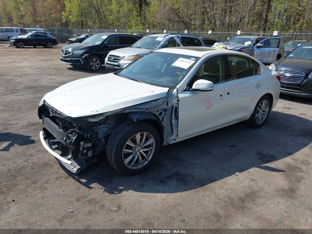 2014 Infiniti Q50 Hybrid Premium მანქანა იყიდება აუქციონზე, vin: JN1AV7AR9EM701635, აუქციონის ნომერი: 44815019