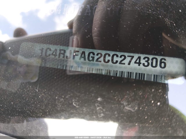 44815069 :رقم المزاد ، 1C4RJFAG2CC274306 vin ، 2012 Jeep Grand Cherokee Laredo مزاد بيع