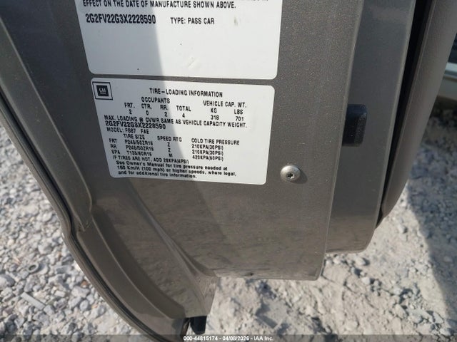 1999 PONTIAC FIREBIRD 2G2FV22G3X2228590 Photo 8