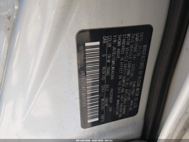 Продаж на аукціоні авто 2020 Nissan Rogue Sport Sv Awd Xtronic Cvt, vin: JN1BJ1CW4LW646366, номер лоту: 44815506